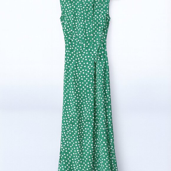 Club L London Green Polka Dot Wrap Dress – Size Small - Picture 2 of 3